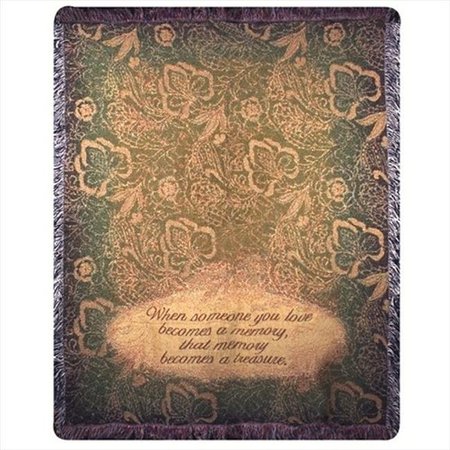 MANUAL WOODWORKERS & WEAVERS Manual Woodworkers and Weavers ATWSYL When Someone You Love Tapestry Throw Blanket Fashionable Jacquard Woven 50 X 60 in. ATWSYL